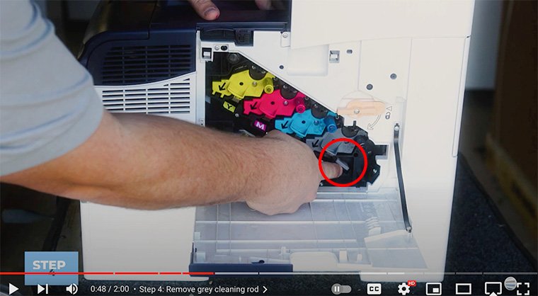 How to Clean the Imaging Unit Lens on a Xerox VersaLink C400/C405